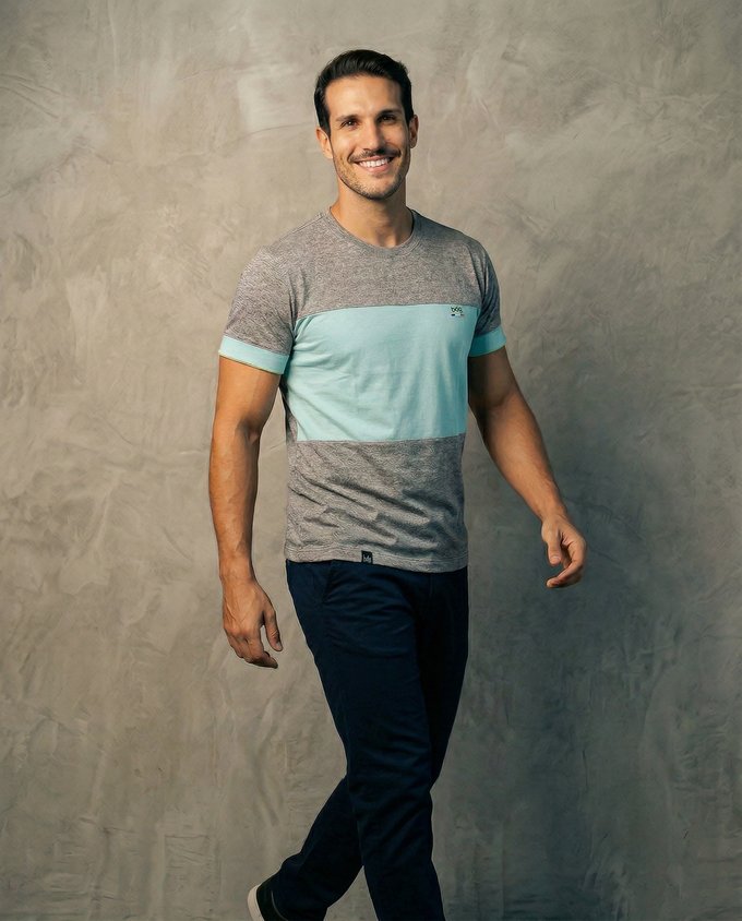 Look social masculino BDG, camisa e calça, alfaiataria Caruaru-PE